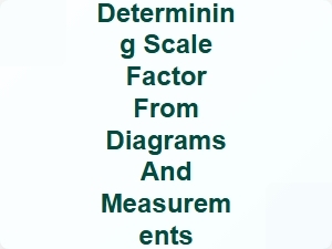 Determining Scale Factor From Diagrams and Measurements